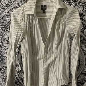 Striped Button-up Shirt